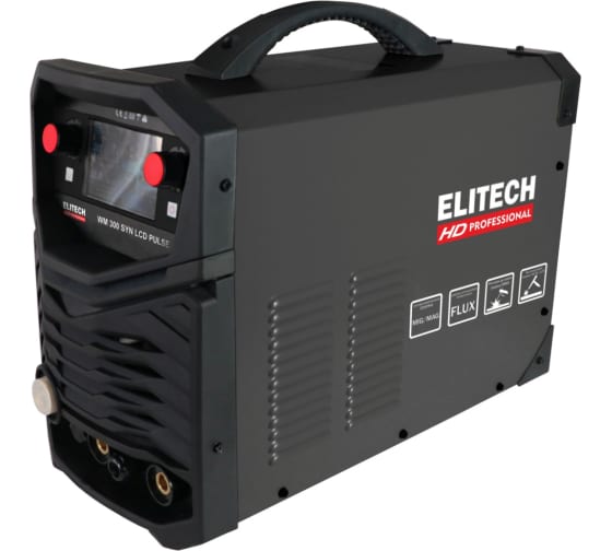 Инверторный сварочный аппарат Elitech HD WM 300 SYN LCD Pulse 204474